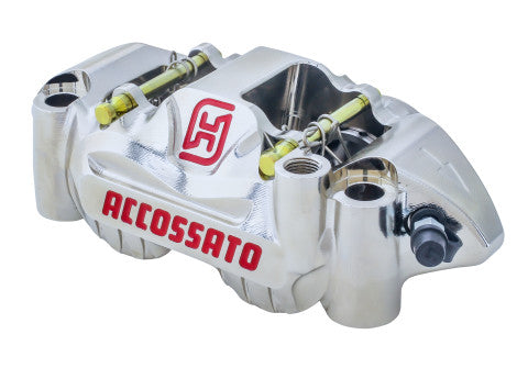 Accossato Radial Brake Caliper CNC-worked Monoblock 108 mm distance With Pistons in Titanium, Off-set 21 mm