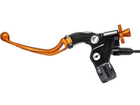 Accossato "Racing" Cable Full Clutch With Folding Colourful Lever (nut+insert+adjuster), with switch included
