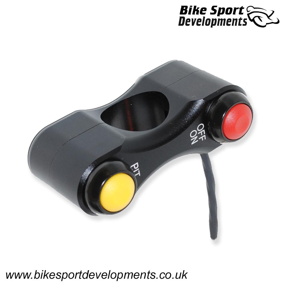 BD-SW-2B-20 - Yamaha R6 2006 to 2016 YEC 'kit' - 2 function - handlebar mount - Off/On Pit