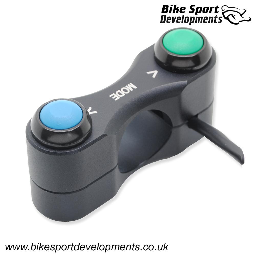 BD-SW-2B-33 - Suzuki GSXR 1000, K9 to 2016 - 2 function - left side handlebar mount - Power mode Up/Down