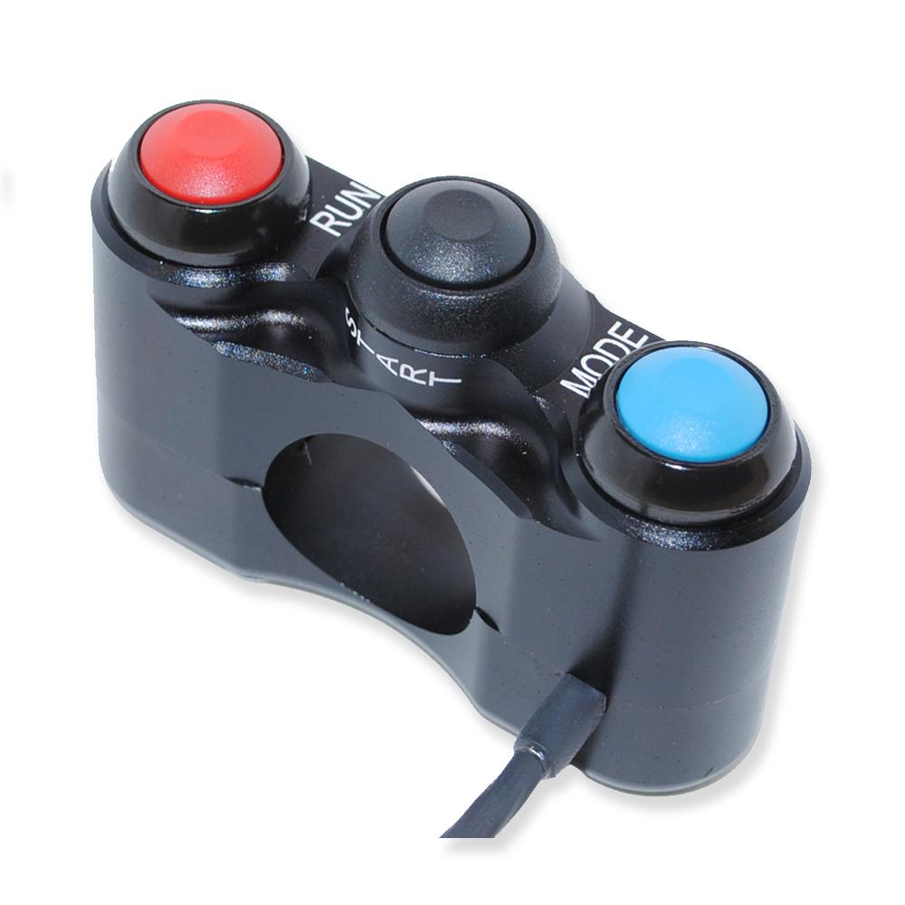BD-SW-3B-10 - Yamaha R1 2009 to 2014 - 3 function - handlebar mount - Stop/Run Start Mode