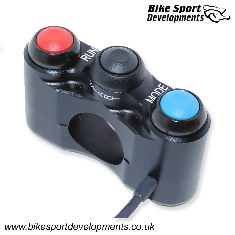 BD-SW-3B-10 - Yamaha R1 2009 to 2014 - 3 function - handlebar mount - Stop/Run Start Mode