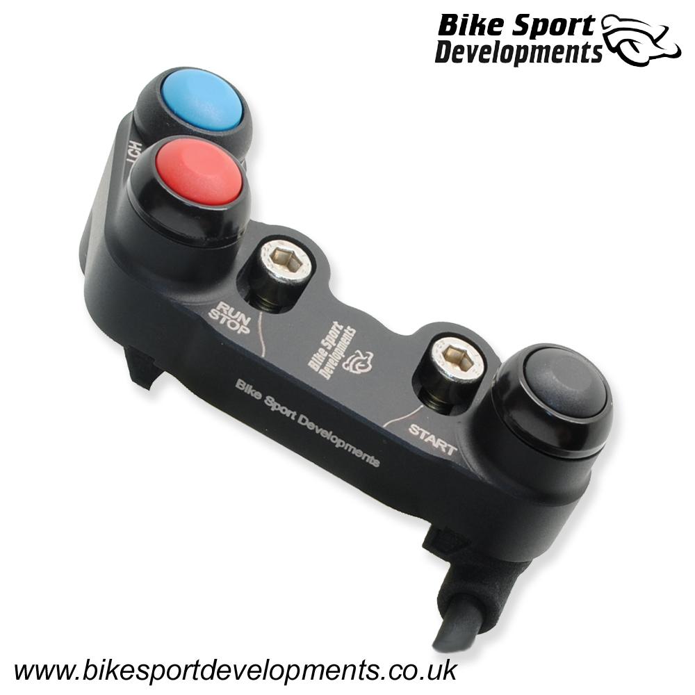 BD-SW-3BC-07 - Kawasaki ZX10RR 2016 to 2020 - 3 function - brake mount - Stop/Run Start Launch