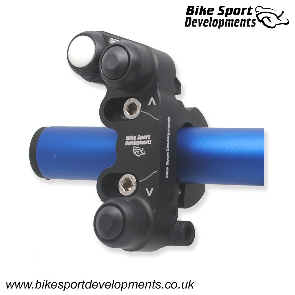 BD-SW-3BC-09 - Yamaha R1 2015 onward - 3 function - bar clamp mount - Up Select Down