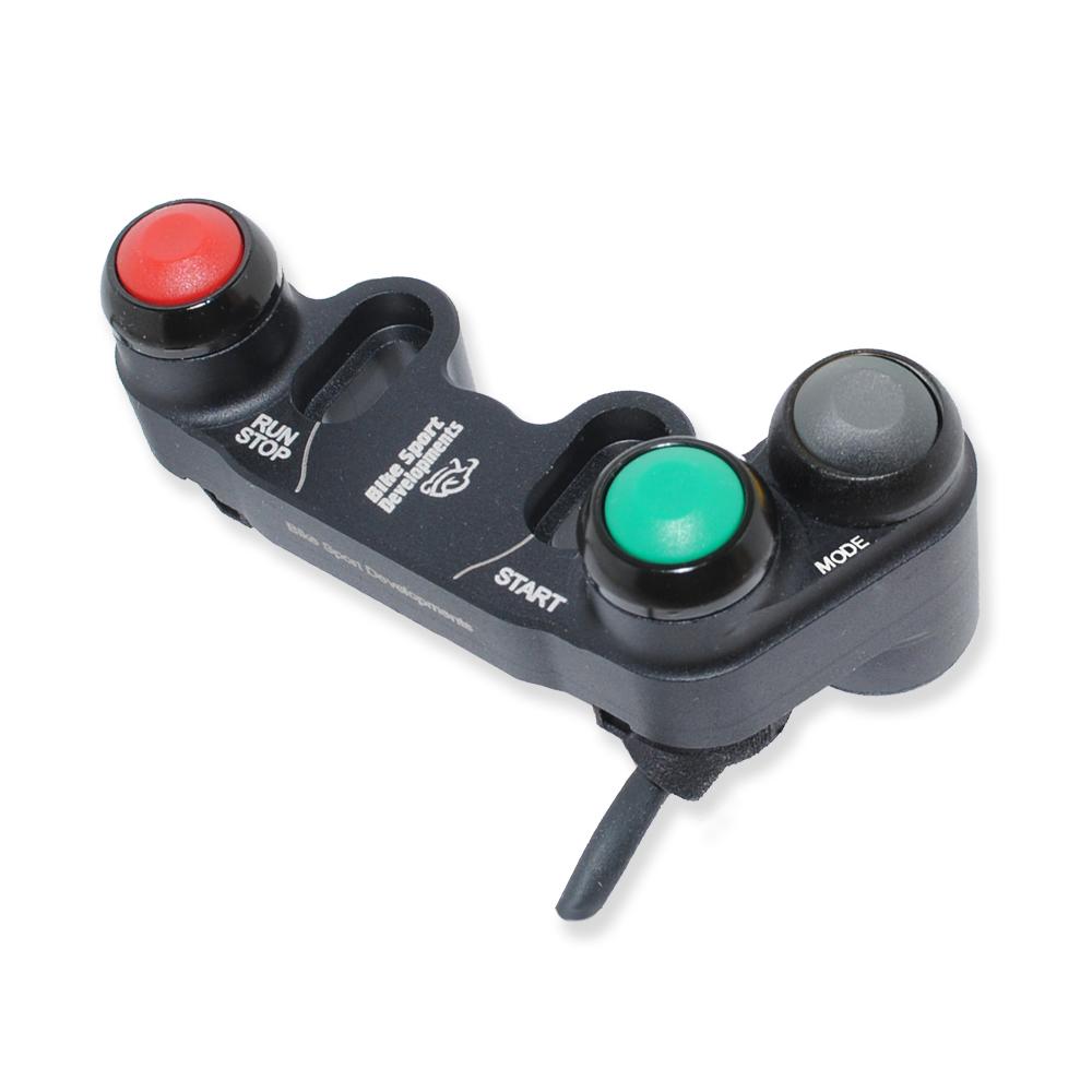 BD-SW-3BC-33 - BMW 1000RR K46 and K67 - 3 function race switch - brake mount - Stop/Run Start Mode