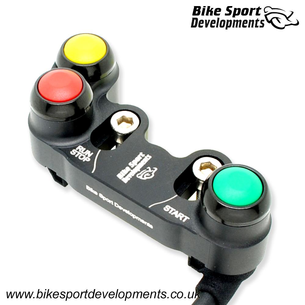 BD-SW-3BC-42 - Honda CBR1000RR-R 'Standard ECU' 2020 and 2024 onwards - 3 function - brake mount - Stop/Run Start Rain