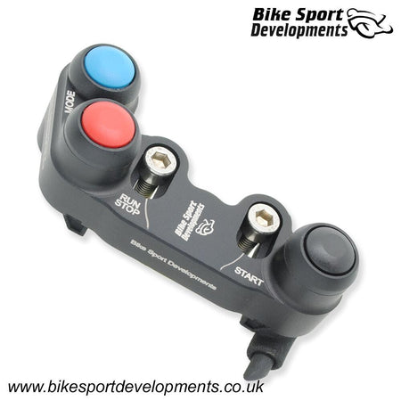 BD-SW-3BC-93 - Yamaha R9 2025 and MT- 09 2024 - 3 function race switch - brake mount - Stop/Run Start Mode