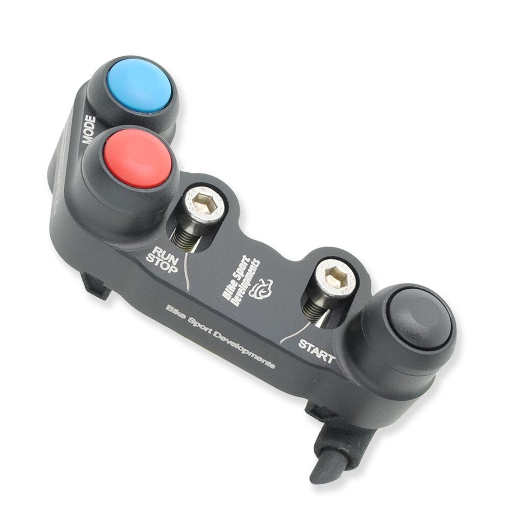 BD-SW-3BC-93 - Yamaha R9 2025 and MT- 09 2024 - 3 function race switch - brake mount - Stop/Run Start Mode