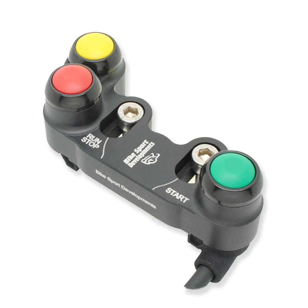 BD-SW-3BXC-08 - Kawasaki ZX10 ZX6R 2011 to 2015 - 3 function - brake mount - Stop/Run Start Rain