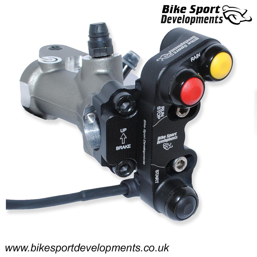 BD-SW-3BXC-13 - Triumph 675 Daytona - 3 function - brake mount - Stop/Run Start Rain