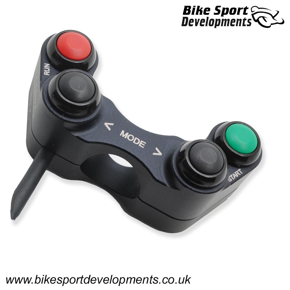 BD-SW-4B-11 - Suzuki GSXR 1000 750 600 - 2006 to 2016 - 4 function - handlebar mount - Stop/Run Start Dash Up/Down
