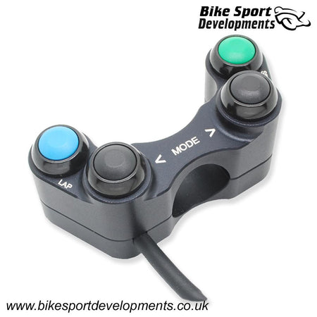 BD-SW-4B-32 - Ducati V2 - 4 function - handlebar clamp mount - Lap, Up, Mode, Down