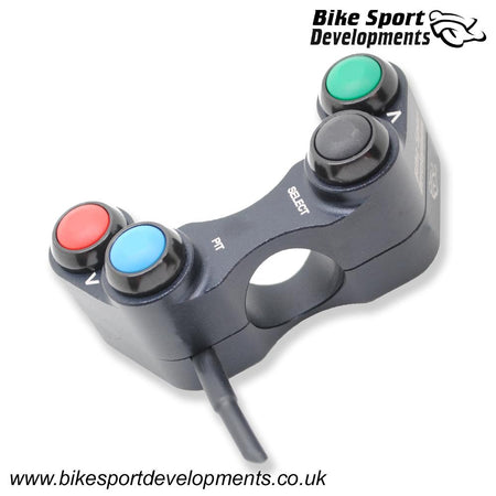 BD-SW-4B-40 - WSSP MecTronik SOLO compatible - 4 function left switch for traditional handlebar mount