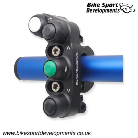 BD-SW-4BC-16 - Suzuki GSXR 1000R 'KIT ECU' 2017 onward - 4 function - bar clamp mount - Up Down Select Pit