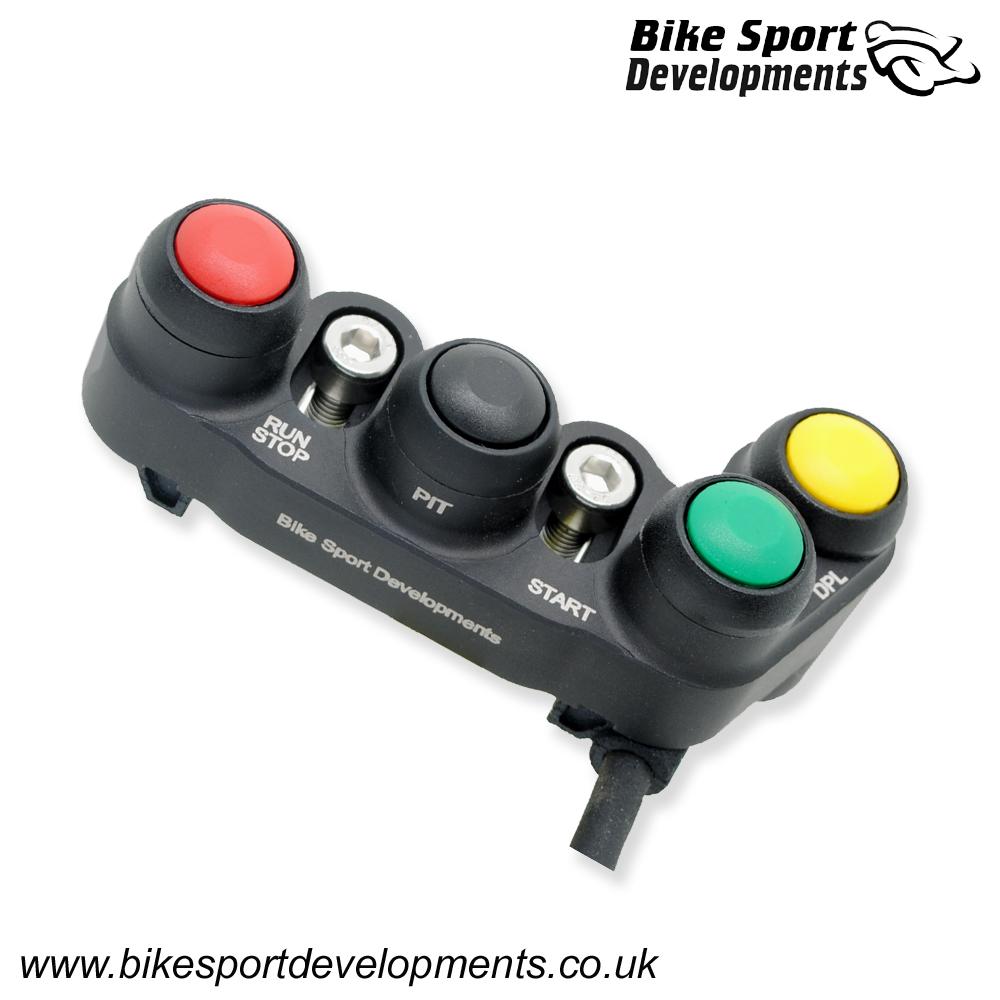 BD-SW-4BC-18 - Ducati V4R - 4 function brake pump mount - Stop/Run, DPL, Start , PIT