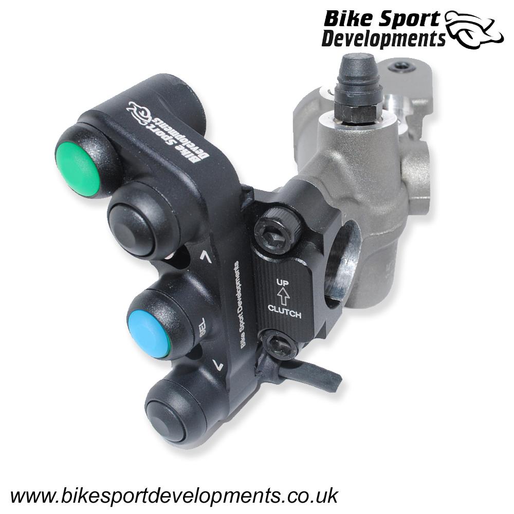 BD-SW-4BC-32 - Ducati V2 - 4 function - Clutch mount - Lap, Up, Mode, Down