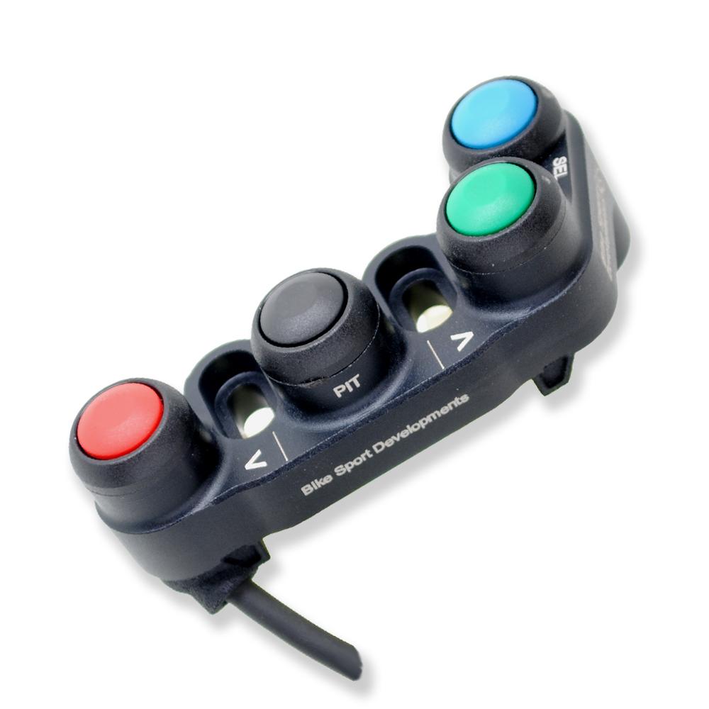 BD-SW-4BC-40 - WSSP MecTronik SOLO compatible - 4 function left switch for clutch post or direct handlebar mounting