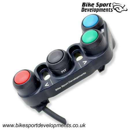 BD-SW-4BC-40 - WSSP MecTronik SOLO compatible - 4 function left switch for clutch post or direct handlebar mounting