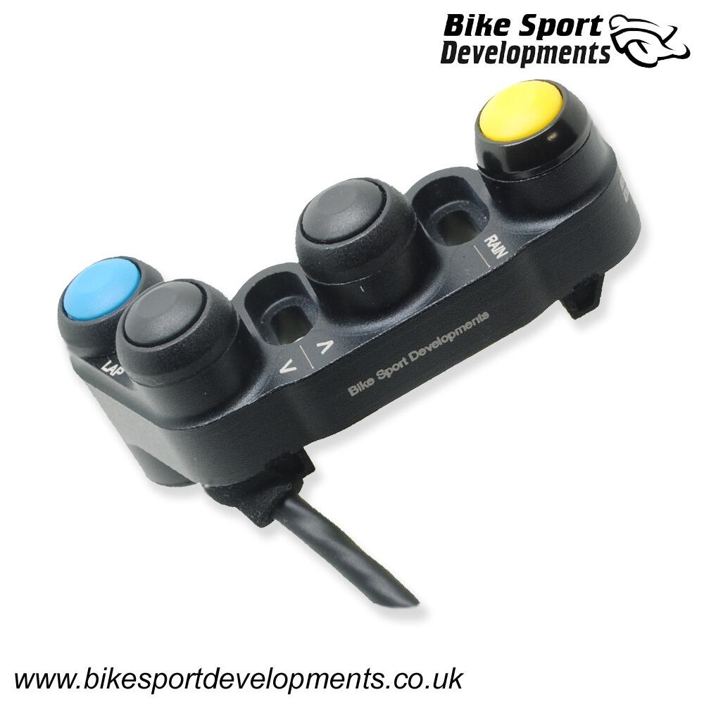 BD-SW-4BC-48 - Kawasaki ZX4 RR 2023 onward - 4 function - handlebar mount - Up Down Rain Lap