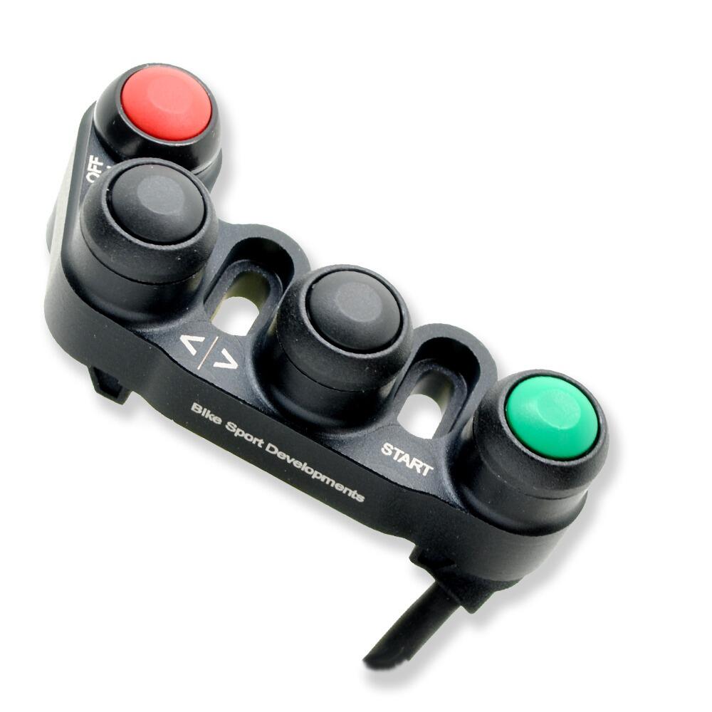 BD-SW-4BC-50 - Yamaha R1 2015 onward fitted with an i2m dashboard - 4 function - brake mount - Stop/Run Start dash up/down