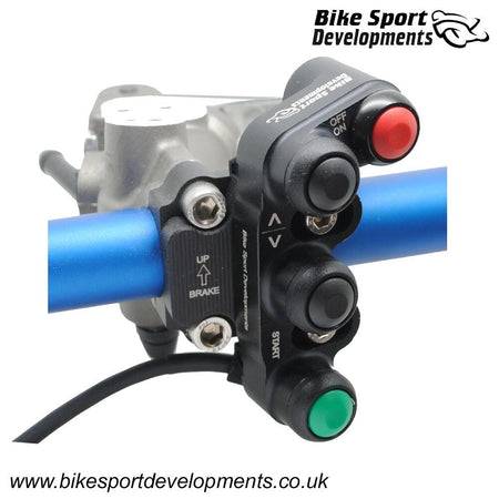BD-SW-4BC-50 - Yamaha R1 2015 onward fitted with an i2m dashboard - 4 function - brake mount - Stop/Run Start dash up/down