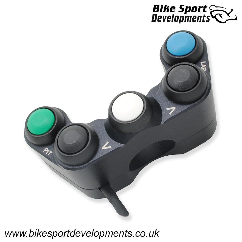 BD-SW-5B-07 - Kawasaki 'KIT ECU' ZX10RR 2016 to 2020 - 5 function - handlebar mount - Up Select Down Pit Lap