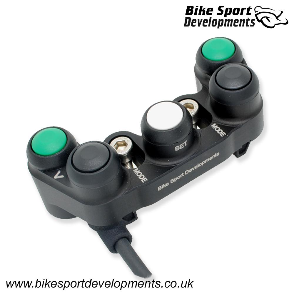 BD-SW-5BC-05 - Ducati 1199R SL 1299 - 5 function race switch - Clutch mount - Flipper +/- Select Mode Up/Down