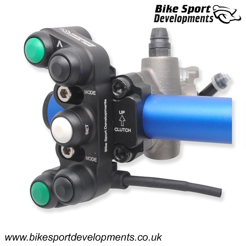 BD-SW-5BC-05 - Ducati 1199R SL 1299 - 5 function race switch - Clutch mount - Flipper +/- Select Mode Up/Down