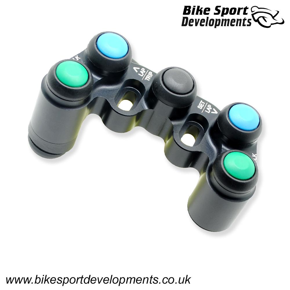BD-SW-6BC-34 - BMW S 1000RR K46 - 6 function race switch - handlebar/clutch mount - Multi-function