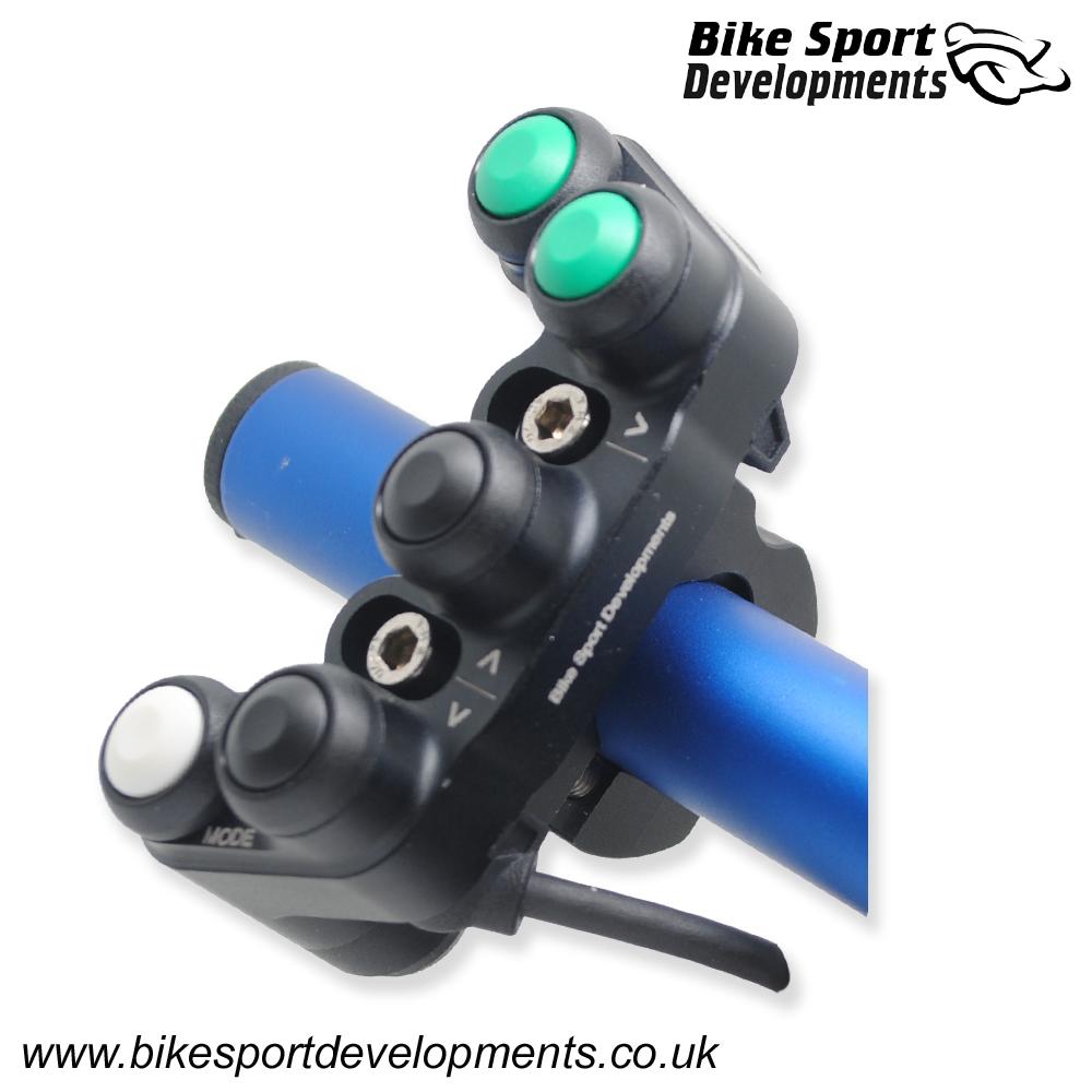 BD-SW-6BC-42 - Honda CBR1000RR-R 'Standard ECU' 2020 and 2024 onwards - 6 function - bar clamp mount - Multi-function