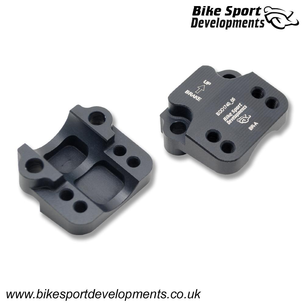 BR-A , Brake clamp for Type 'C' switch - 32.0mm > 32.6mm slotted in-line bolts (locates the switch to the right of the brake clamp)