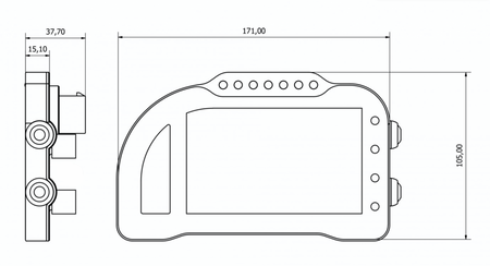 I2M Chrome Plus 2 Dashboard Ducati 899/1199/959/1299