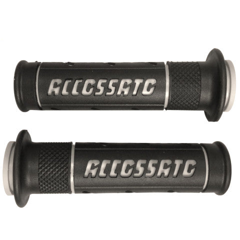 Pair of Street Grips Black With Colourful Accossato Sign