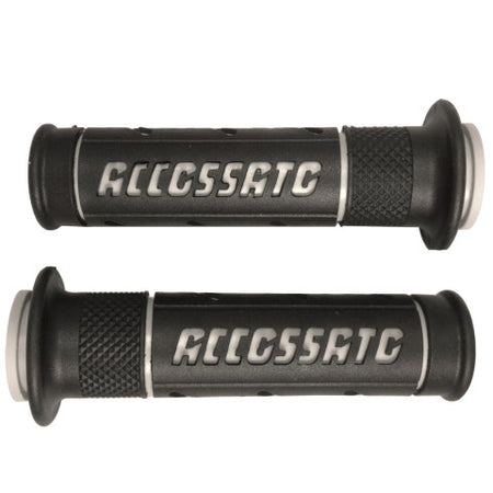 Pair of Street Grips Black With Colourful Accossato Sign