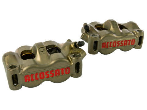 Accossato Radial Brake Caliper CNC-worked Monoblock 100 mm distance With Pistons in Titanium