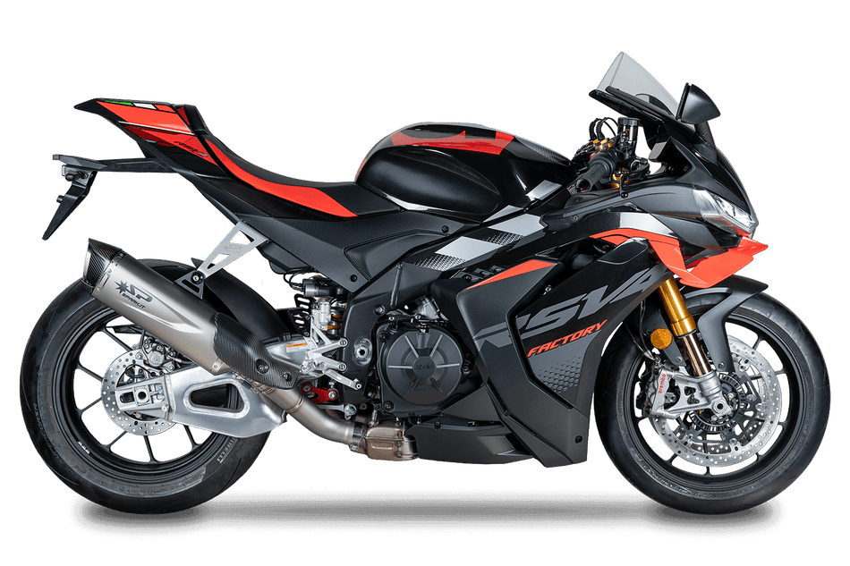 Spark IT Titanium Link pipe & Force Evo Silencer Aprilia RSV4 21-26-Factory 17-26- Tuono V4-Factory 21-26