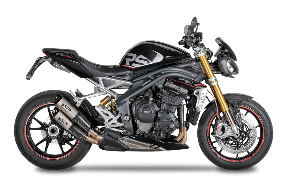 Spark IT Spark IT Dyno Slip On with Black End Caps Triumph Speed Triple 1200 RS-RR (21-24)