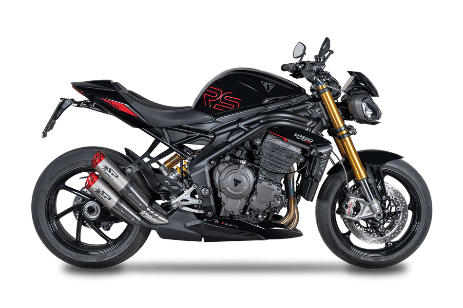 Spark IT Spark IT Dyno Slip On with Red End Caps Triumph Speed Triple 1200 RS-RR (21-24)