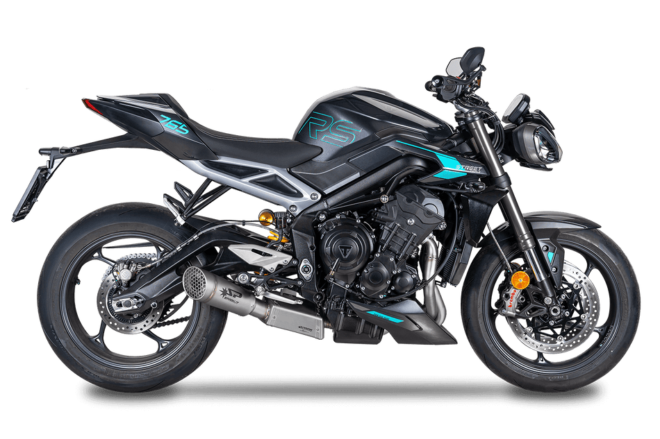 Spark IT Grid-O Low mount Road Stainless Full System Street Triple 765 RS / R / MOTO 23-26
