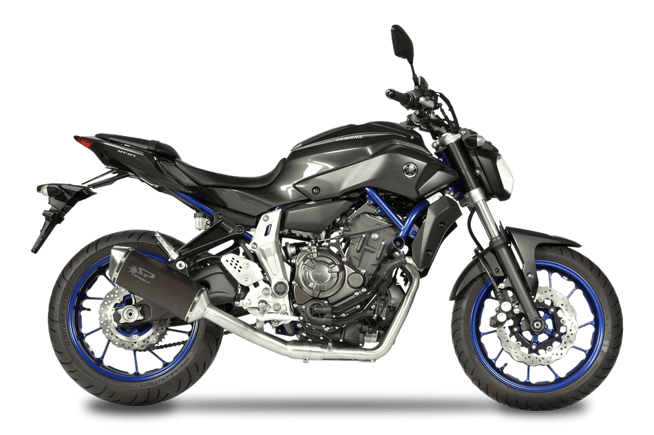 Spark IT Force Lateral Mounting Stainless Full System with Catalyst Yamaha MT-07 14-20