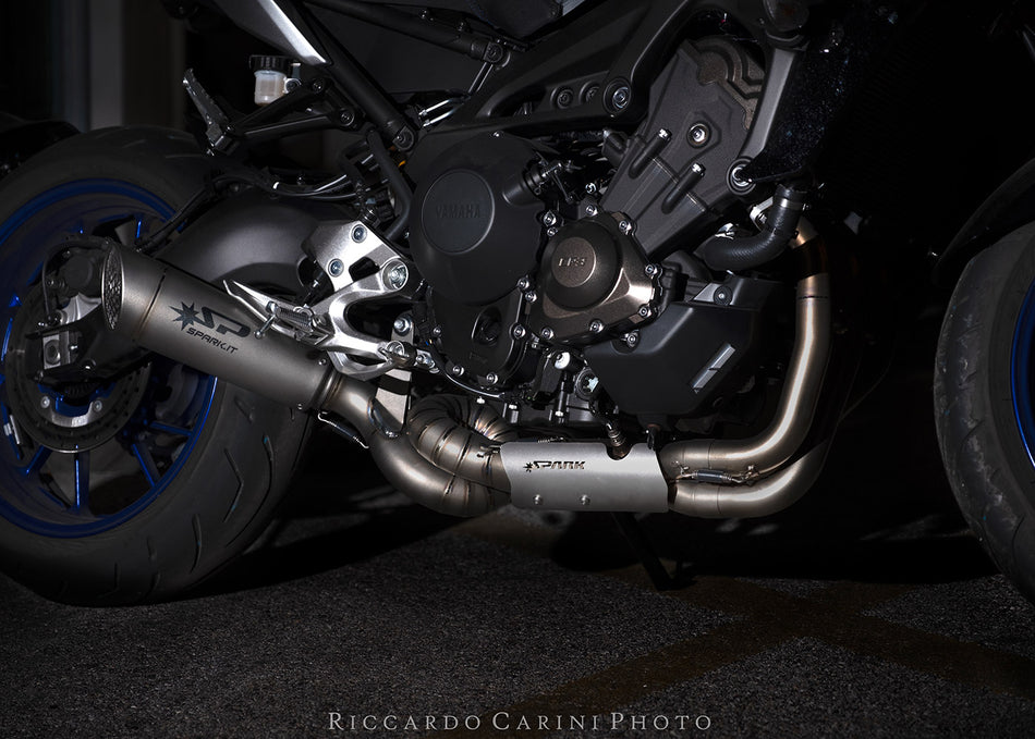 Spark IT Grid-O Stainless Full System 3in1 with Titanium Link Pipe Yamaha MT-09 21-25 Tracer 900 21-25