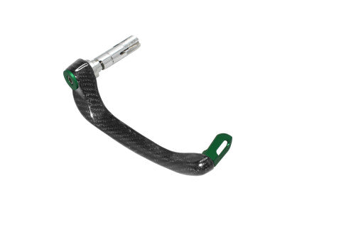 Right Lever Guard 'Ultra-Light' in Carbon Accossato, With colourful eyelet and insert