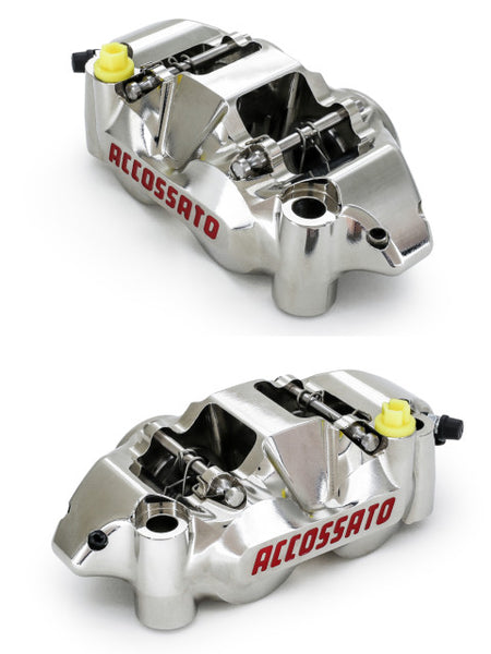 Accossato Radial Brake Caliper CNC-worked Monoblock 108 mm distance With Pistons in Titanium