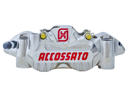 Accossato Radial Brake Caliper CNC-worked Monoblock 108 mm distance With Pistons in Titanium, Off-set 21 mm