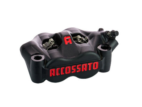 Accossato Radial Brake Caliper Forged Monoblock 100 mm distance With Pistons in Aluminium
