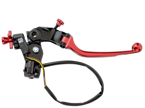 Accossato Racing Cable Full Clutch New Version With Adjustable Distance (24mm-29mm), Coloured Folding Lever (Knob+Lever+Adjuster) and Micro Included.
