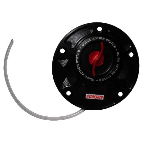 Accossato fuel-caps with quick action system, in CNC-worked Aluminium