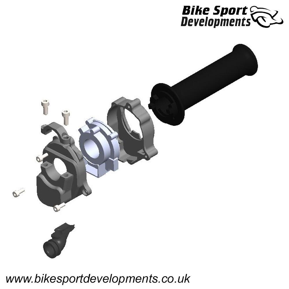 KT165 - Kawasaki ZX4 RR 2023 onward onward - Billet aluminium throttle housing