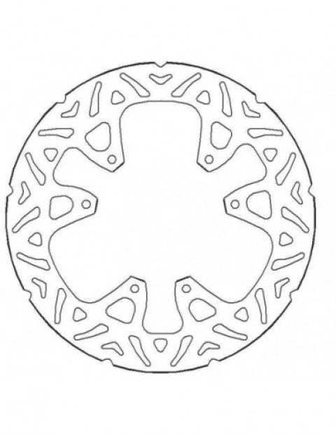 Accossato Fix Front Brake Disc, Steel-made, for Motorcycles