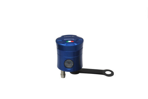 Accossato CNC-worked brake fluid reservoir 15 cm3 with vertical oil spill - straight bracket included